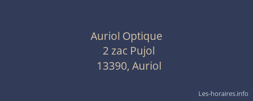 Auriol Optique