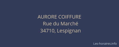 AURORE COIFFURE