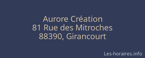 Aurore Création