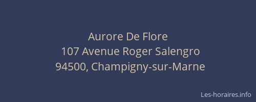 Aurore De Flore