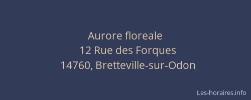 Aurore floreale