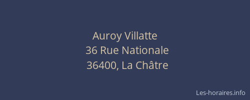 Auroy Villatte