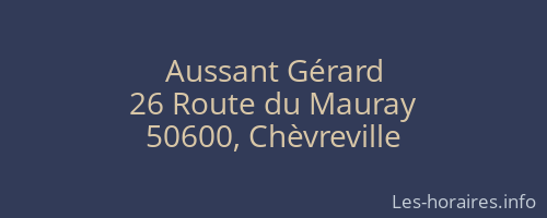 Aussant Gérard