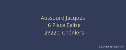Aussourd Jacques