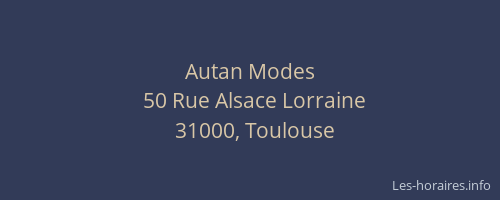 Autan Modes