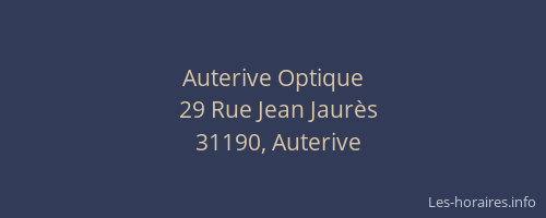 Auterive Optique