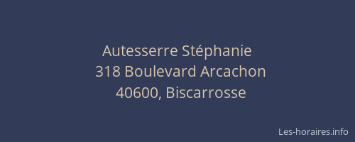 Autesserre St&eacute;phanie