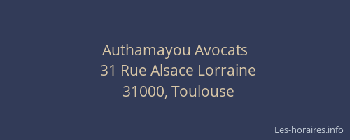 Authamayou Avocats