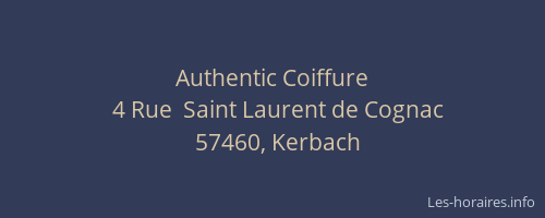 Authentic Coiffure