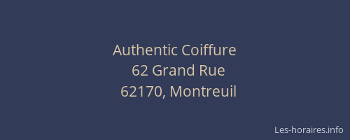 Authentic Coiffure