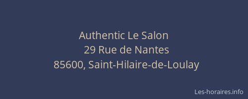 Authentic Le Salon