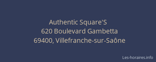 Authentic Square'S