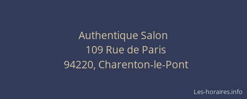 Authentique Salon
