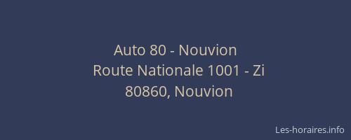 Auto 80 - Nouvion