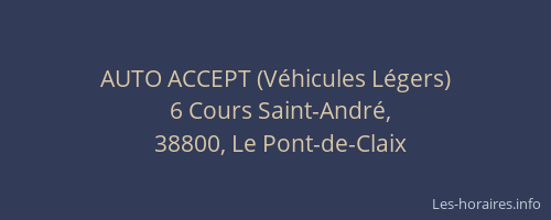 AUTO ACCEPT (V&eacute;hicules L&eacute;gers)