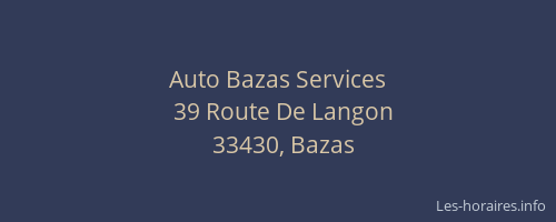 Auto Bazas Services