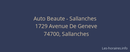 Auto Beaute - Sallanches