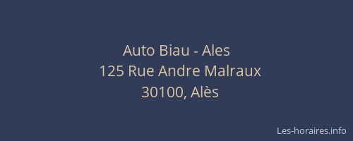 Auto Biau - Ales