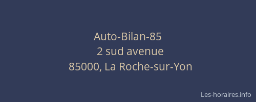 Auto-Bilan-85