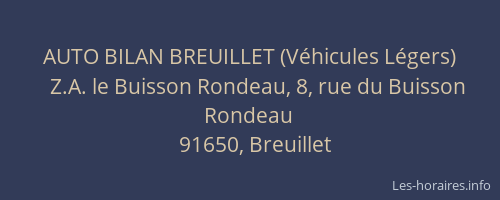 AUTO BILAN BREUILLET (Véhicules Légers)