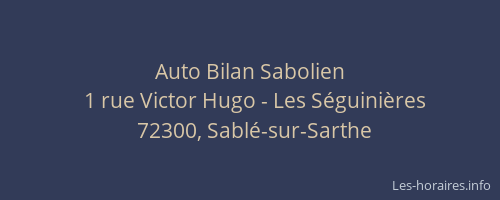 Auto Bilan Sabolien