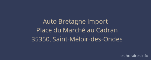 Auto Bretagne Import