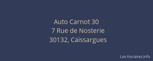 Auto Carnot 30