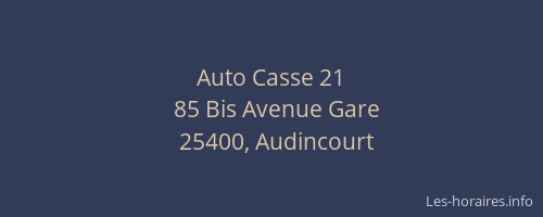 Auto Casse 21