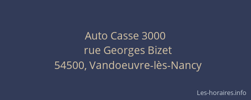 Auto Casse 3000