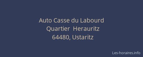 Auto Casse du Labourd