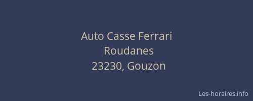 Auto Casse Ferrari