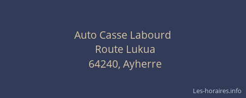Auto Casse Labourd