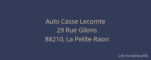 Auto Casse Lecomte