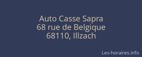 Auto Casse Sapra