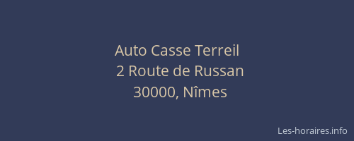 Auto Casse Terreil