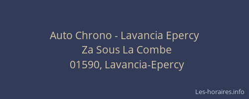 Auto Chrono - Lavancia Epercy