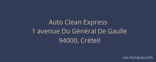 Auto Clean Express