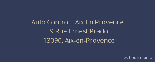 Auto Control - Aix En Provence