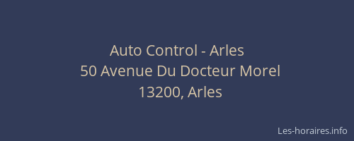 Auto Control - Arles