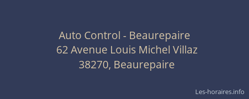 Auto Control - Beaurepaire