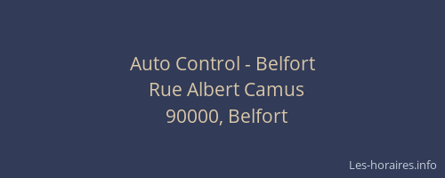 Auto Control - Belfort