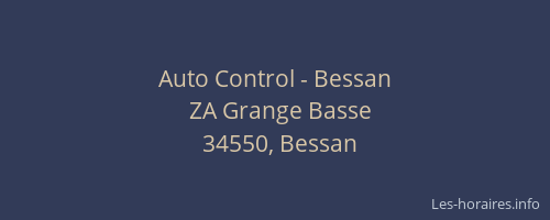 Auto Control - Bessan