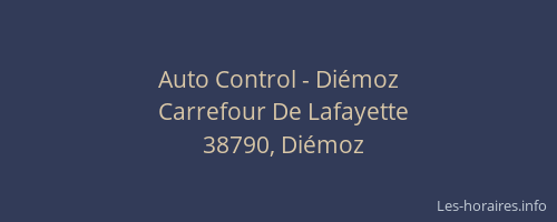 Auto Control - Di&eacute;moz