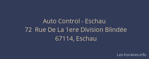 Auto Control - Eschau