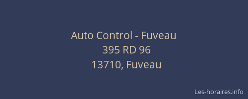 Auto Control - Fuveau