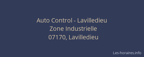 Auto Control - Lavilledieu