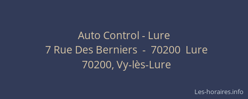 Auto Control - Lure
