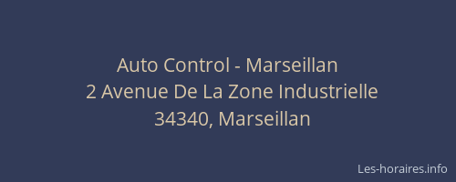 Auto Control - Marseillan