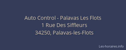 Auto Control - Palavas Les Flots