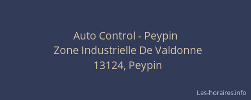 Auto Control - Peypin